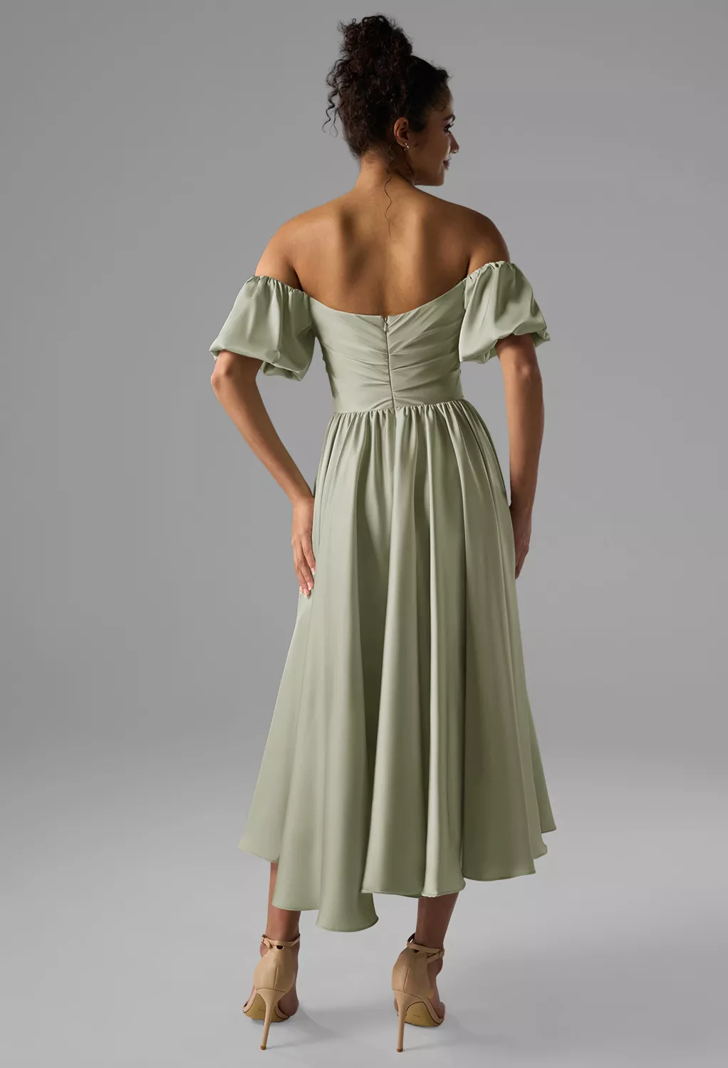 AW Kye Sage Green  Floral Bridesmaid Dresses